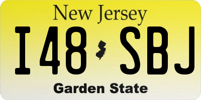 NJ license plate I48SBJ