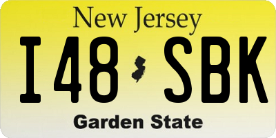 NJ license plate I48SBK