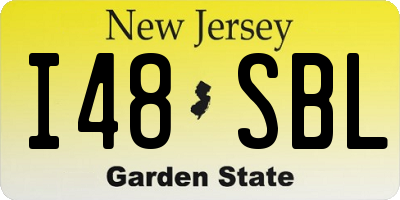 NJ license plate I48SBL