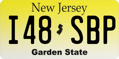 NJ license plate I48SBP