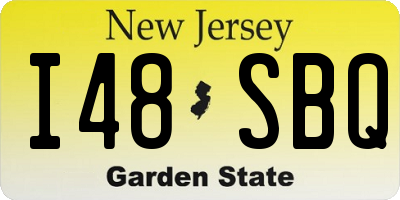 NJ license plate I48SBQ