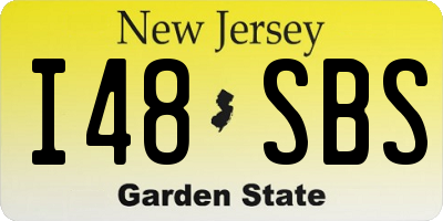 NJ license plate I48SBS