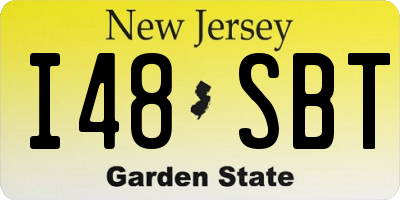 NJ license plate I48SBT