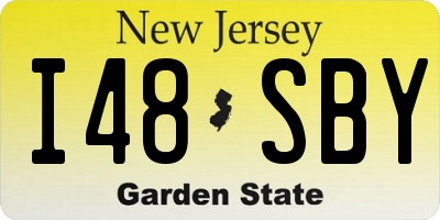 NJ license plate I48SBY