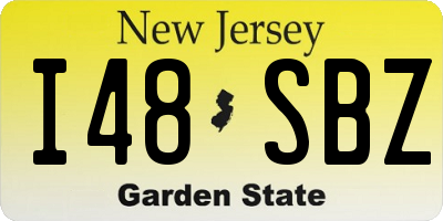 NJ license plate I48SBZ