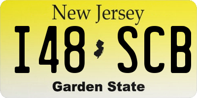NJ license plate I48SCB