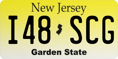 NJ license plate I48SCG