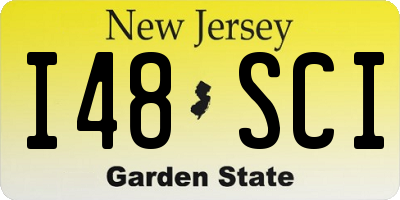 NJ license plate I48SCI