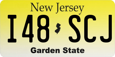 NJ license plate I48SCJ