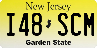 NJ license plate I48SCM