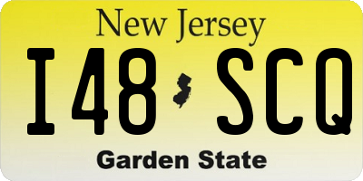 NJ license plate I48SCQ