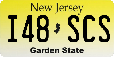NJ license plate I48SCS