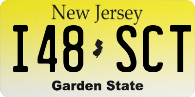 NJ license plate I48SCT