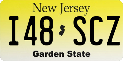 NJ license plate I48SCZ