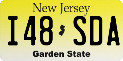 NJ license plate I48SDA