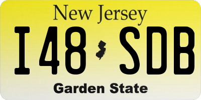 NJ license plate I48SDB
