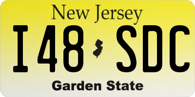 NJ license plate I48SDC