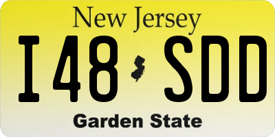 NJ license plate I48SDD