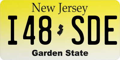 NJ license plate I48SDE