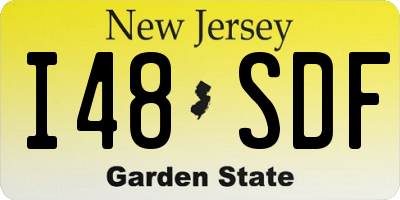 NJ license plate I48SDF