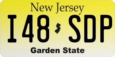 NJ license plate I48SDP