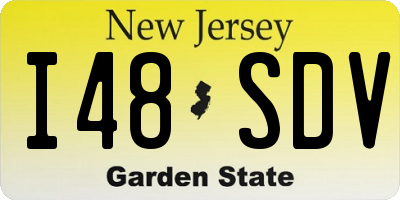 NJ license plate I48SDV