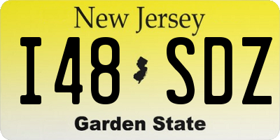 NJ license plate I48SDZ