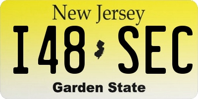 NJ license plate I48SEC
