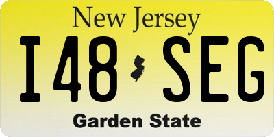 NJ license plate I48SEG