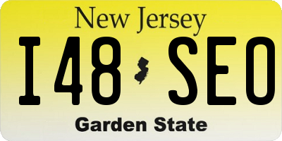 NJ license plate I48SEO