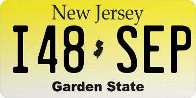 NJ license plate I48SEP