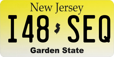 NJ license plate I48SEQ