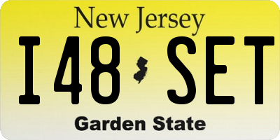 NJ license plate I48SET