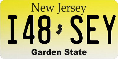 NJ license plate I48SEY