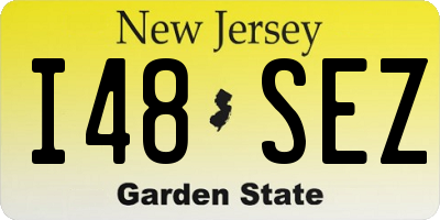 NJ license plate I48SEZ