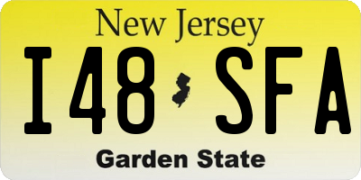 NJ license plate I48SFA