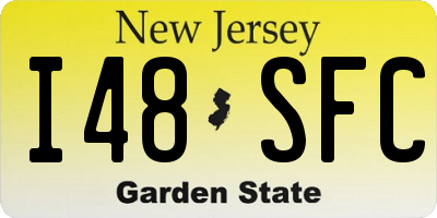 NJ license plate I48SFC