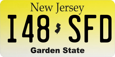 NJ license plate I48SFD