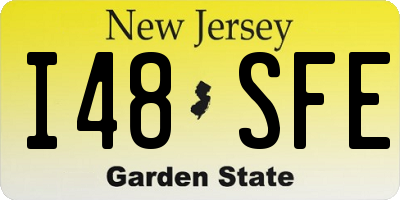 NJ license plate I48SFE