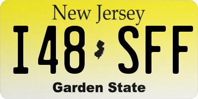 NJ license plate I48SFF