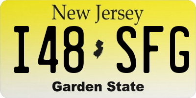 NJ license plate I48SFG