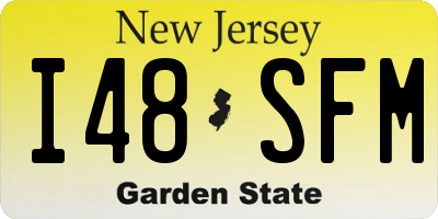 NJ license plate I48SFM