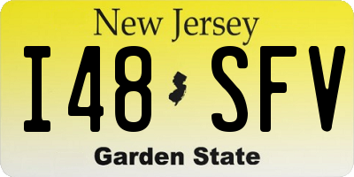 NJ license plate I48SFV