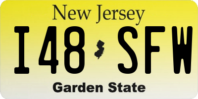 NJ license plate I48SFW