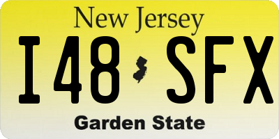 NJ license plate I48SFX
