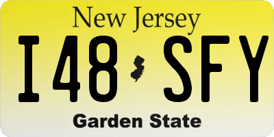 NJ license plate I48SFY