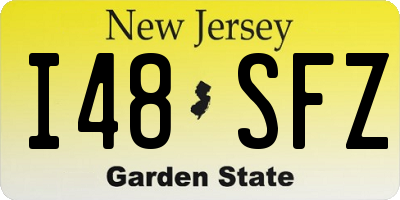 NJ license plate I48SFZ