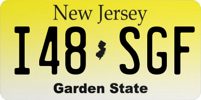 NJ license plate I48SGF