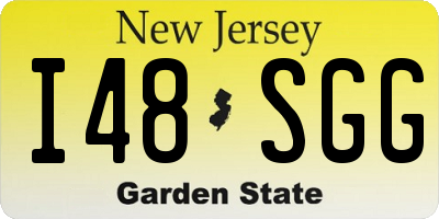 NJ license plate I48SGG