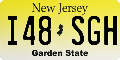 NJ license plate I48SGH